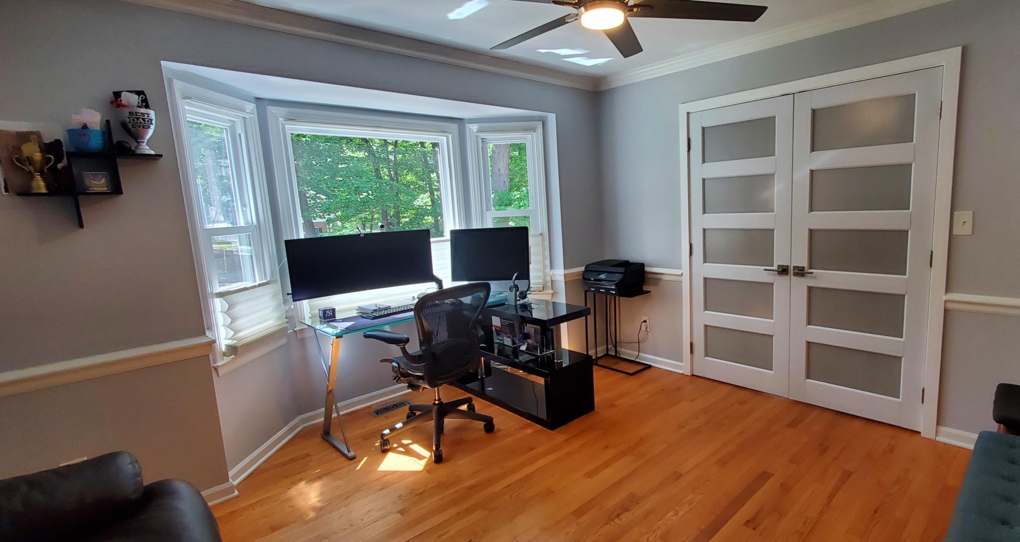 Transformed Dining Room to New Office
